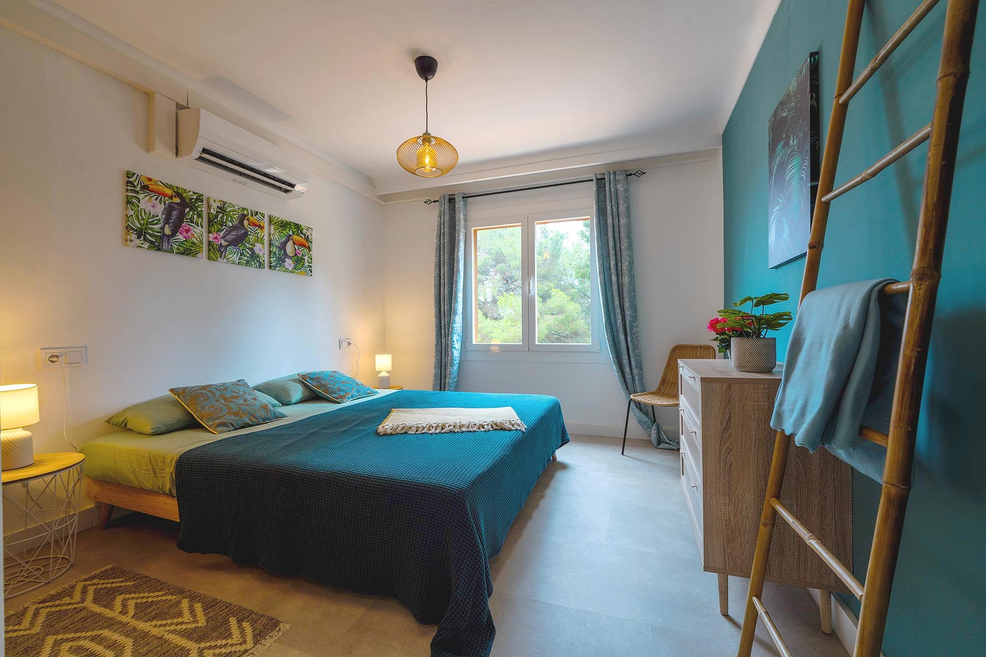 Das 2. Schlafzimmer. Gemütliches relaxen. Natürlich mit Klimaanlage.